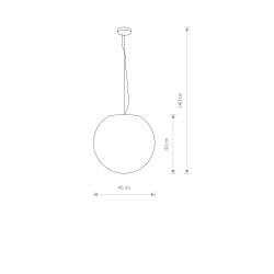 Lampa wisząca śr.45cm CUMULUS 9715 - zdjęcie 2